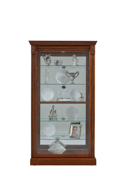 Pulaski Medallion Cherry Two Way Sliding Door Curio 20485 View 6