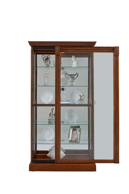 Pulaski Medallion Cherry Two Way Sliding Door Curio 20485 View 7