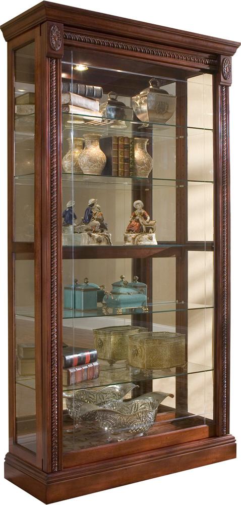 Pulaski - Medallion Cherry Two Way Sliding Door Curio - 20485 veiw 1