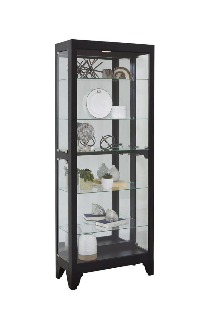 Pulaski Onyx Mirrored Curio 21218 View 1