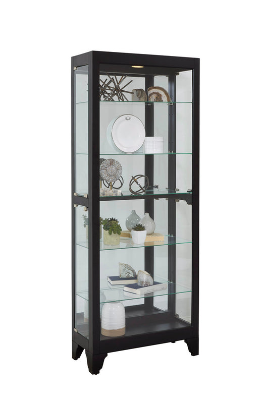 Pulaski Onyx Mirrored Curio 21218 View 1