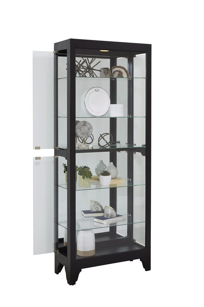 Pulaski Onyx Mirrored Curio 21218 View 3