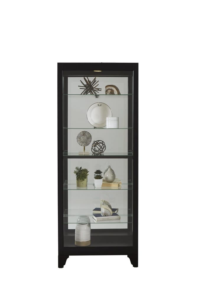 Pulaski Onyx Mirrored Curio 21218 View 4