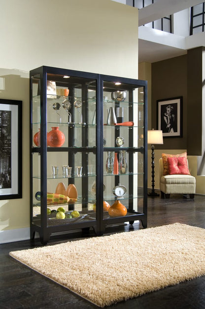 Pulaski Onyx Mirrored Curio 21218 View 5
