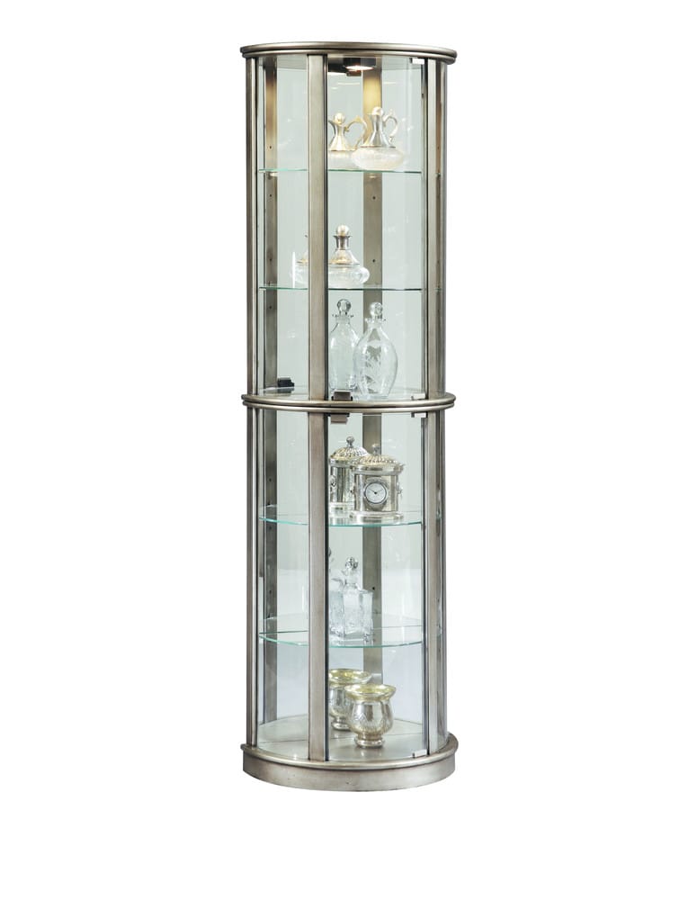 Pulaski - Platinum Glass Door Curio - 21395 view 1