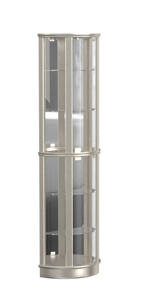 Pulaski - Platinum Glass Door Curio - 21395 view 2