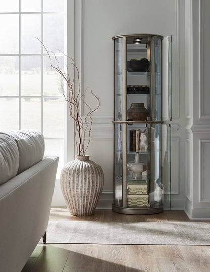 Pulaski - Platinum Glass Door Curio - 21395 view 4