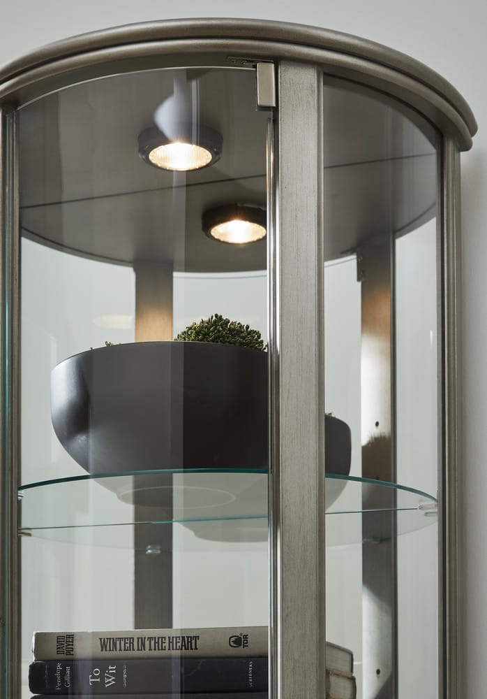 Pulaski - Platinum Glass Door Curio - 21395 view 5