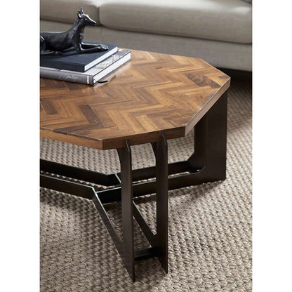 Pulaski - Rustic Cocktail Table with Metal Base - P301727 veiw 4