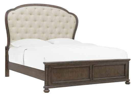 Pulaski - Saddle Creek Timber Brown California King Upholstered Bed - P412-BR-K6 view 1
