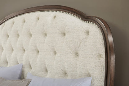 Pulaski - Saddle Creek Timber Brown King Upholstered Bed - P412-BR-K4 view 4