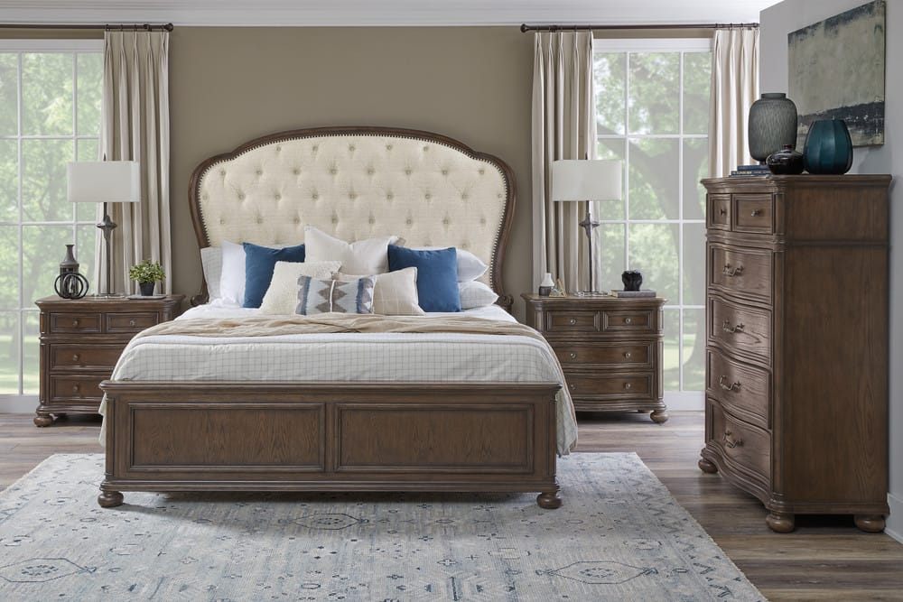 Pulaski - Saddle Creek Timber Brown King Upholstered Bed - P412-BR-K4 view 6