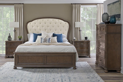 Pulaski - Saddle Creek Timber Brown King Upholstered Bed - P412-BR-K4 view 6