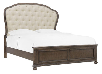 Pulaski - Saddle Creek Timber Brown Queen Upholstered Bed - P412-BR-K2 view 1