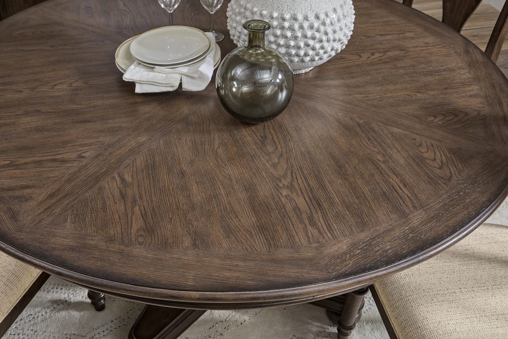 Pulaski - Saddle Creek Timber Brown Round Dining Table - P412-DR-K1 view 5