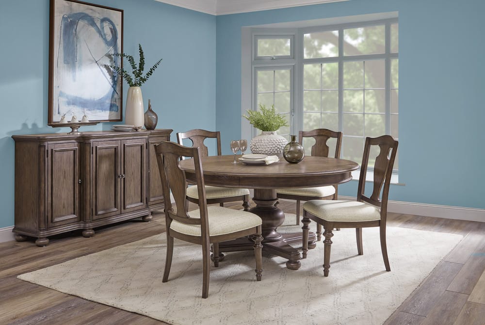 Pulaski - Saddle Creek Timber Brown Round Dining Table - P412-DR-K1 view 6