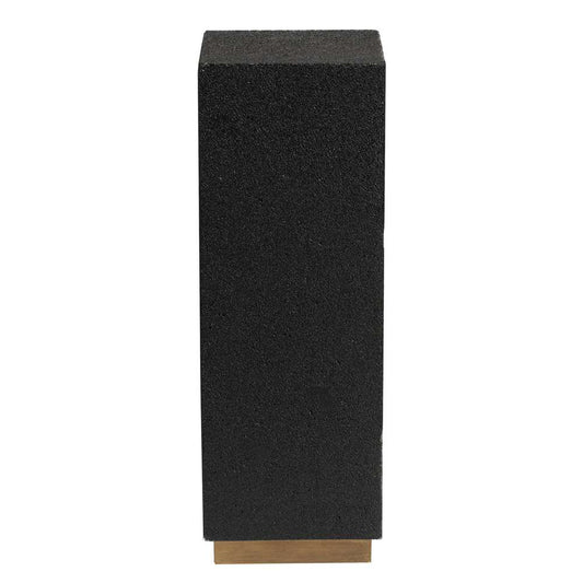 Pulaski - Small Lava Stone Metal Base Pedestal - P301524_CLOSEOUT veiw 2