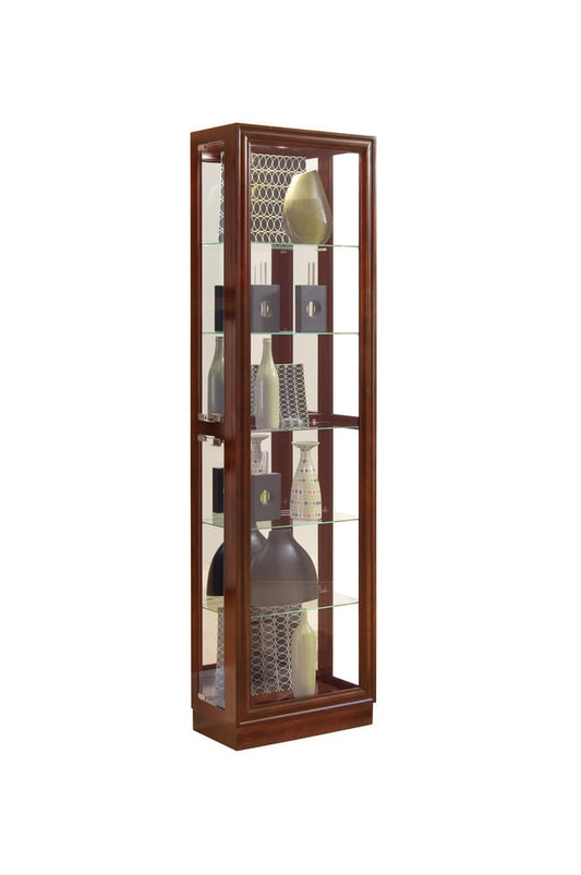 Pulaski Tall Traditional 5 Shelf Curio Cabinet In Cherry 21000 View 1