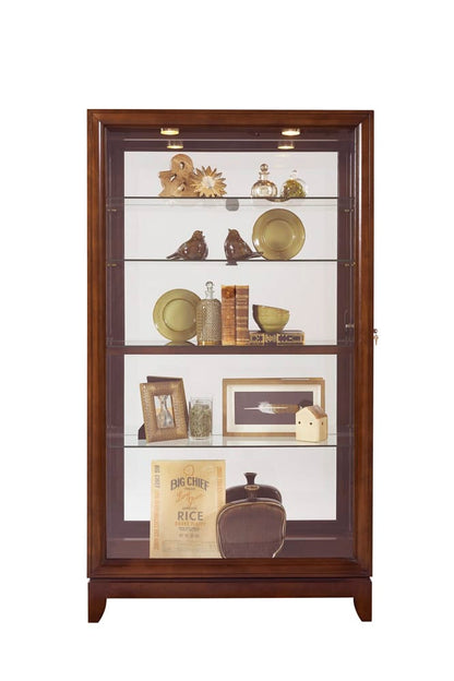 Pulaski Two Way Sldg Door Curio Chocolate Cherry 20661 View 6