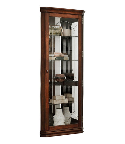 Pulaski Victorian Cherry Corner Curio 20205 View 1