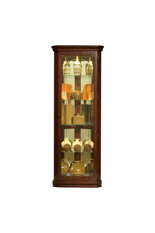 Pulaski Victorian Cherry Corner Curio 20205 View 2