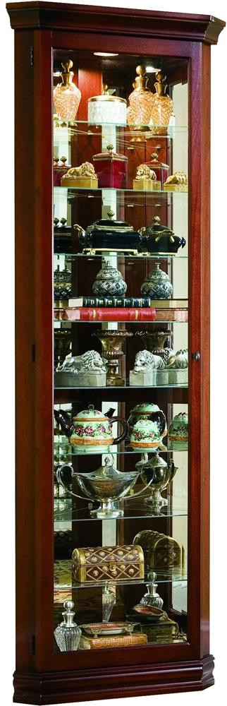 Pulaski - Victorian Cherry Corner Curio - 21001_CLOSEOUT veiw 1