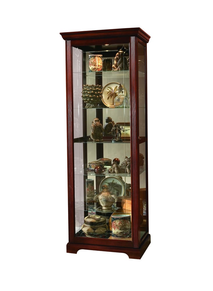 Pulaski Victorian Cherry Two Way Sliding Door Curio 20717 View 1