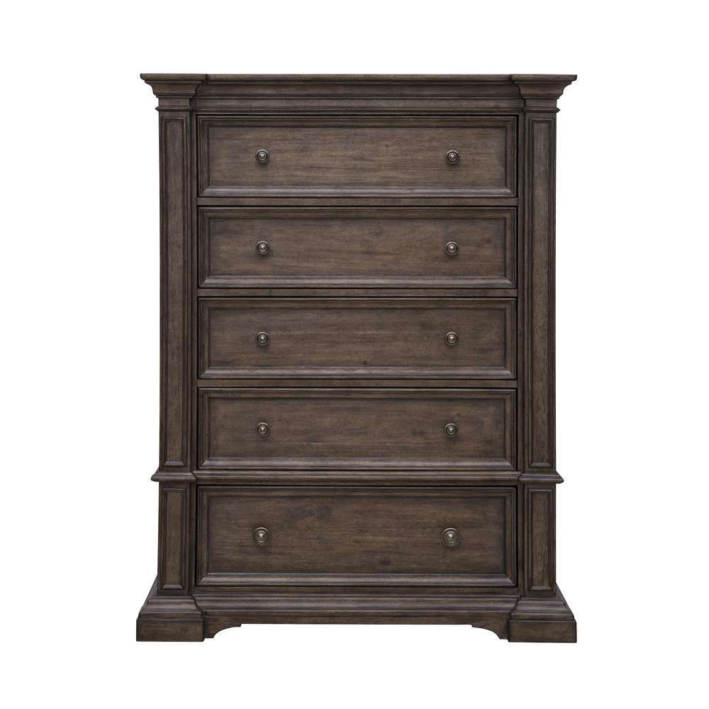 Pulaski - Woodbury Five Drawer Chest in Cowboy Boots Brown - P351124 veiw 2