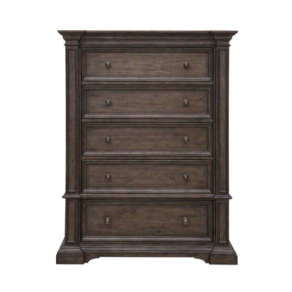 Pulaski - Woodbury Five Drawer Chest in Cowboy Boots Brown - P351124 veiw 2