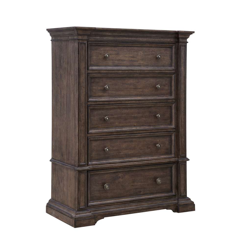 Pulaski - Woodbury Five Drawer Chest in Cowboy Boots Brown - P351124 veiw 4