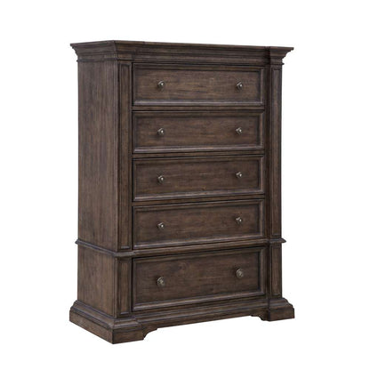 Pulaski - Woodbury Five Drawer Chest in Cowboy Boots Brown - P351124 veiw 4