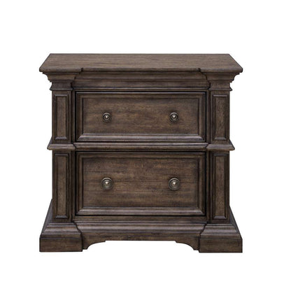 Pulaski - Woodbury Two Drawer Nightstand with USB in Cowboy Boots Brown - P351140 veiw 1
