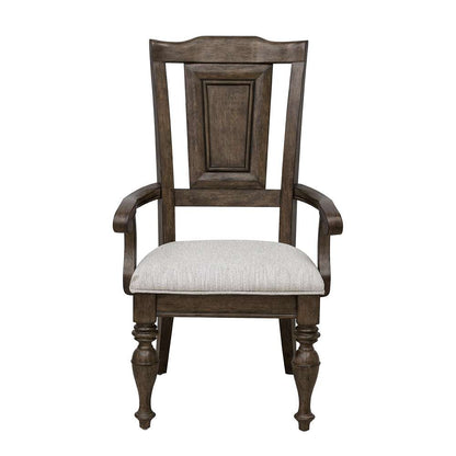Pulaski - Woodbury Wooden Arm Chair in Cowboy Boots Brown - P351261_CLOSEOUT veiw 1