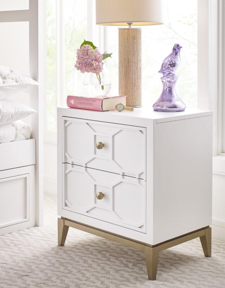 Rachael Ray - Chelsea Kids Night Stand with Decorative Lattice - N7810-3101 veiw 2