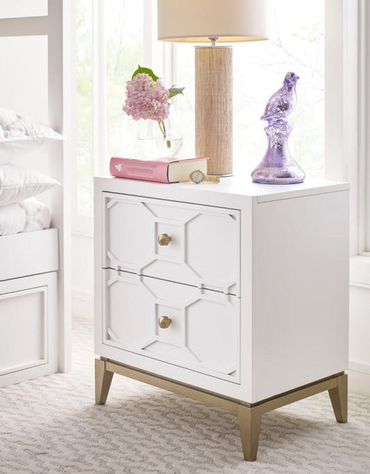 Rachael Ray - Chelsea Kids Night Stand with Decorative Lattice - N7810-3101 veiw 2