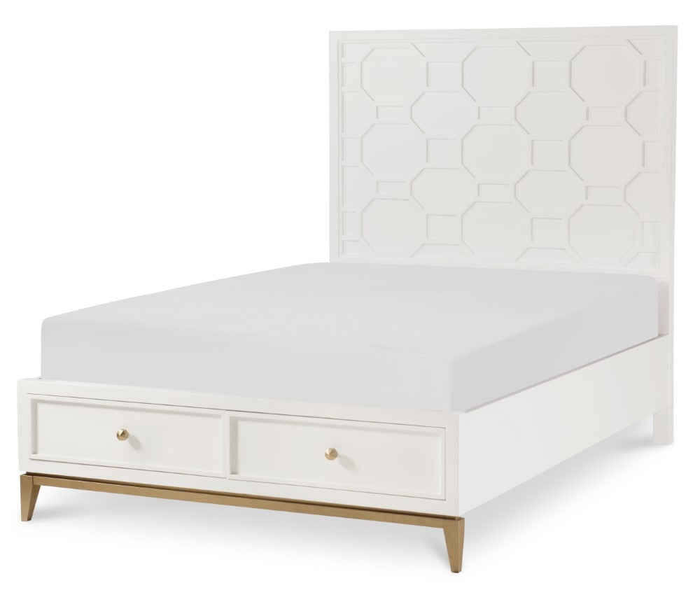 Rachael Ray - Chelsea Kids Complete Full Panel Bed with Storage Footboard - N7810-4124K veiw 1