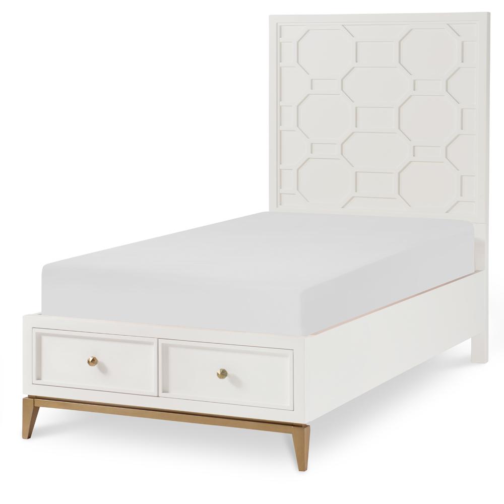 Rachael Ray - Chelsea Kids Complete Panel Bed With Storage Footboard Twin 3/3 - 7810-4123K veiw 1