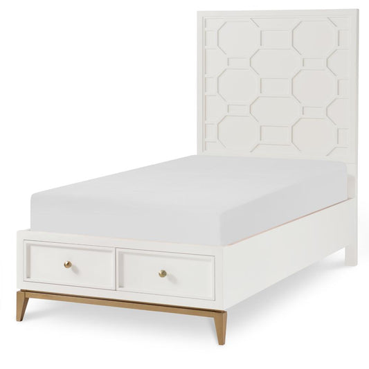 Rachael Ray - Chelsea Kids Complete Panel Bed With Storage Footboard Twin 3/3 - 7810-4123K veiw 1