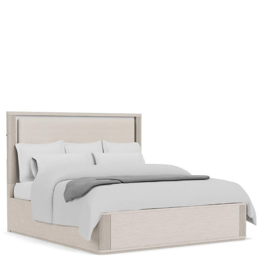 Riverside Furniture - Alexis - King Uph Panel Bed - Latte Essence view 1