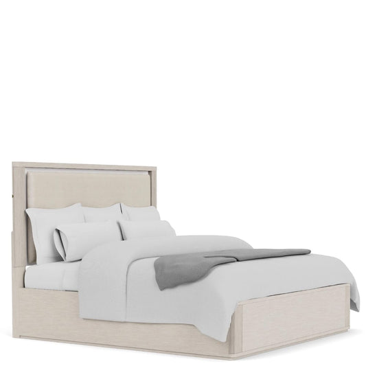 Riverside Furniture - Alexis - Queen Uph Panel Bed - Latte Essence view 1