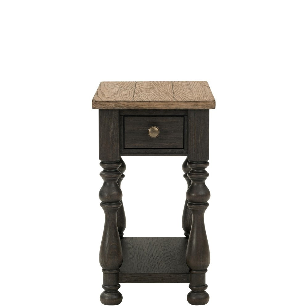 Riverside Furniture - Barrington Two Tone Chairside Table - 32312 veiw 2