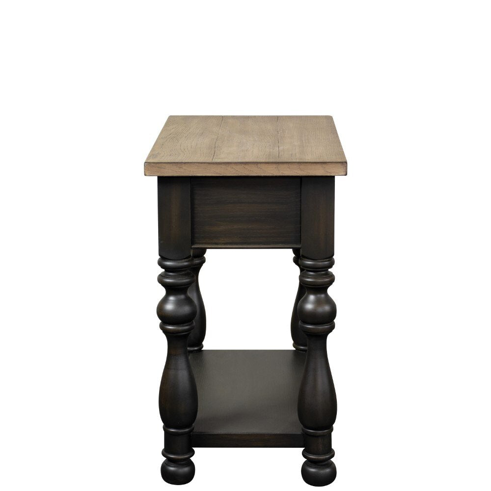 Riverside Furniture - Barrington Two Tone Chairside Table - 32312 veiw 3