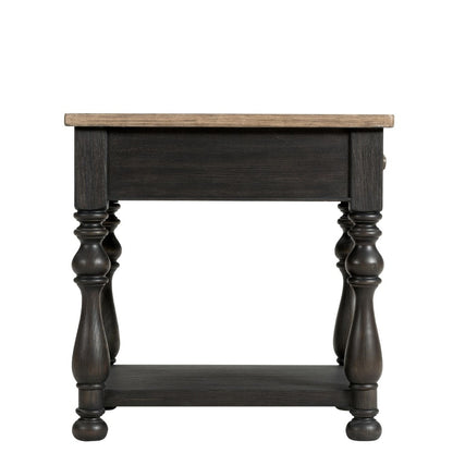 Riverside Furniture - Barrington Two Tone Chairside Table - 32312 veiw 4