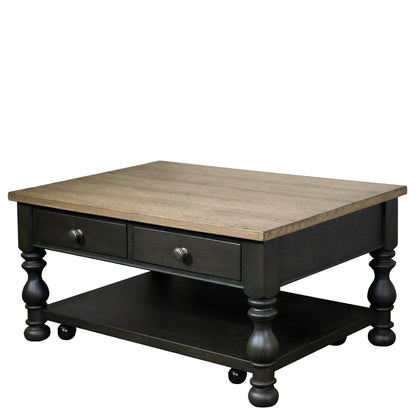 Riverside Furniture - Barrington Two Tone Rectangular Coffee Table - 32302 veiw 1