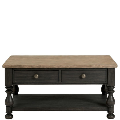 Riverside Furniture - Barrington Two Tone Rectangular Coffee Table - 32302 veiw 2