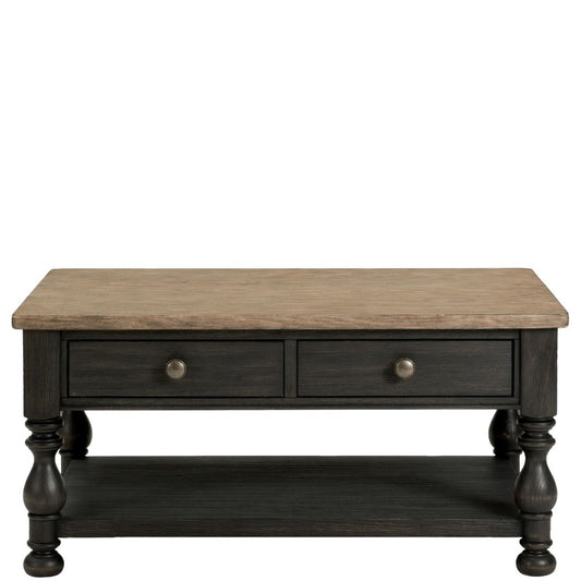 Riverside Furniture - Barrington Two Tone Rectangular Coffee Table - 32302 veiw 2