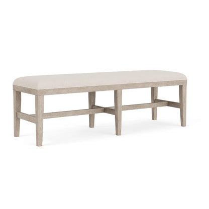 Riverside Furniture - Bennett - 58" Uph Dining Bench 1in - Frosted Gray - 79255 view 1