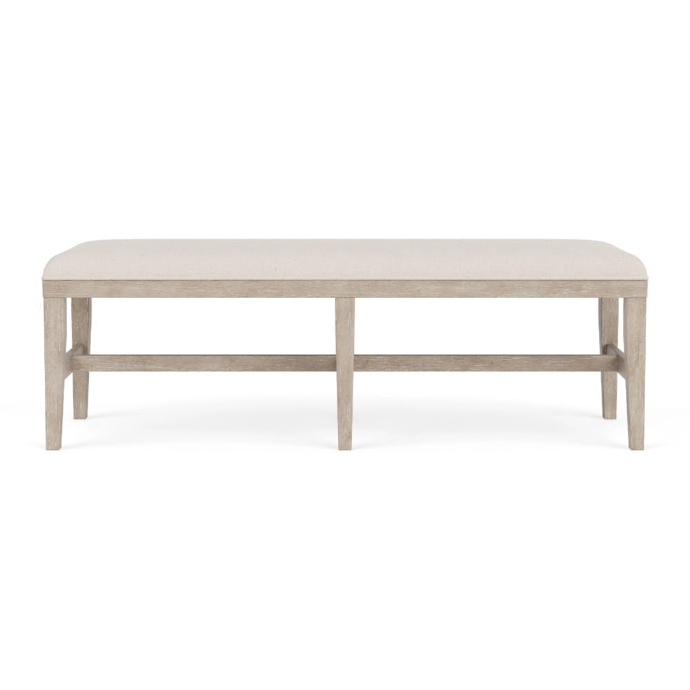 Riverside Furniture - Bennett - 58" Uph Dining Bench 1in - Frosted Gray - 79255 view 3