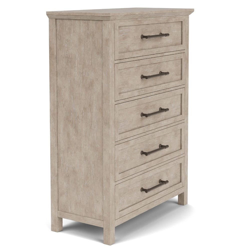 Riverside Furniture - Bennett - Five Drawer Chest - Frosted Gray - 79265 view 3