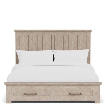 Riverside Furniture - Bennett - King Storage Bed - Frosted Gray view 2